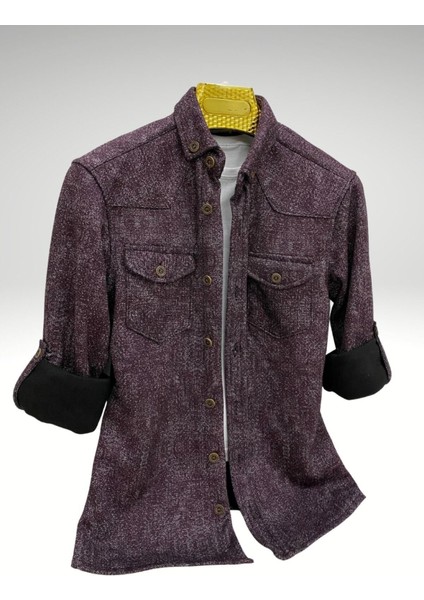 Erkek Çocuk Flanel Pamuk Çift Cep Kol Katlamalı GÖMLEK-GML-0015 fiyatları