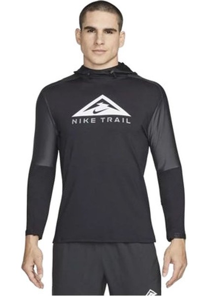 Dri-Fit Trail Running Hoodie Long-Sleeve Erkek Tişört DM4743-010