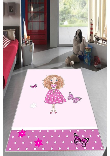 Desenli Renkli Dijital Baskı Yıkanabilir Kaymaz Taban Modern Çocuk Halısı Ve Yolluk.