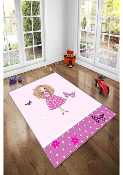 Desenli Renkli Dijital Baskı Yıkanabilir Kaymaz Taban Modern Çocuk Halısı Ve Yolluk.