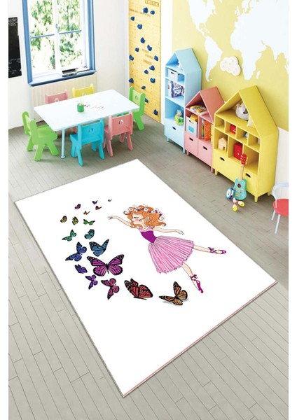 Desenli Renkli Dijital Baskı Yıkanabilir Kaymaz Taban Modern Çocuk Halısı Ve Yolluk.