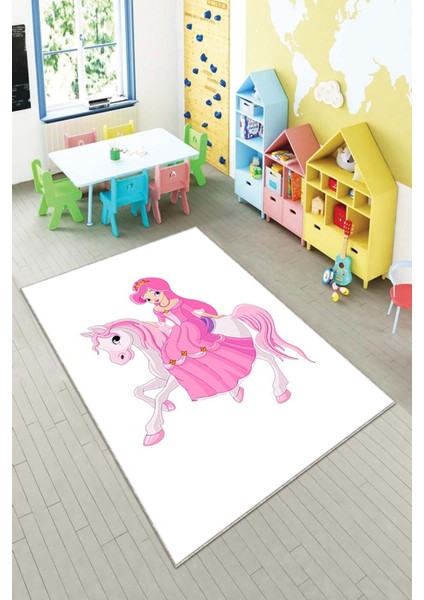 Desenli Renkli Dijital Baskı Yıkanabilir Kaymaz Taban Modern Çocuk Halısı Ve Yolluk.