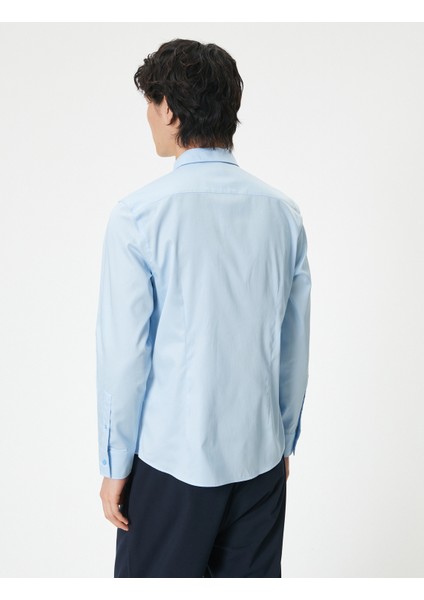 Basic Gömlek Uzun Kollu Düğmeli Klasik Yaka fırsatları