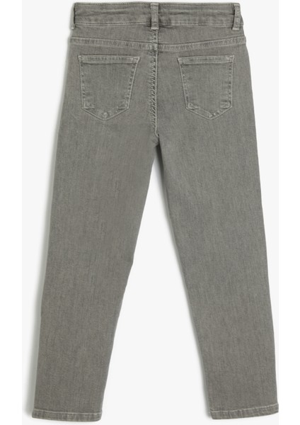 Rahat Bol Kesim Kot Pantolon- Regular Jean