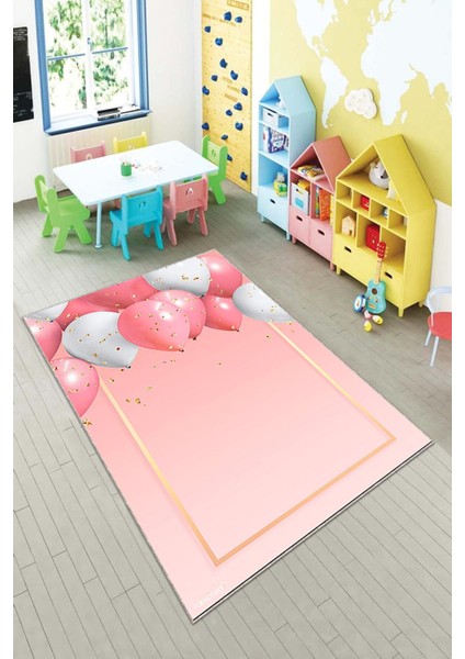 Desenli Renkli Dijital Baskı Yıkanabilir Kaymaz Taban Modern Çocuk Halısı Ve Yolluk.