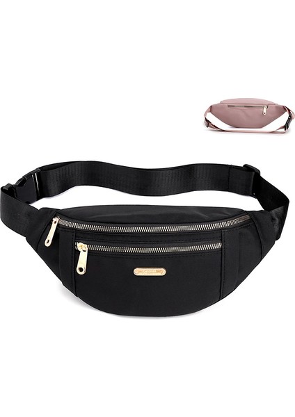Kadınlar Için Çok Yönlü Bel Çantası Oxford Kumaş Omuz Çantası Çok Katmanlı Bozuk Para Cep Telefonu Crossbody Çanta (Yurt Dışından)
