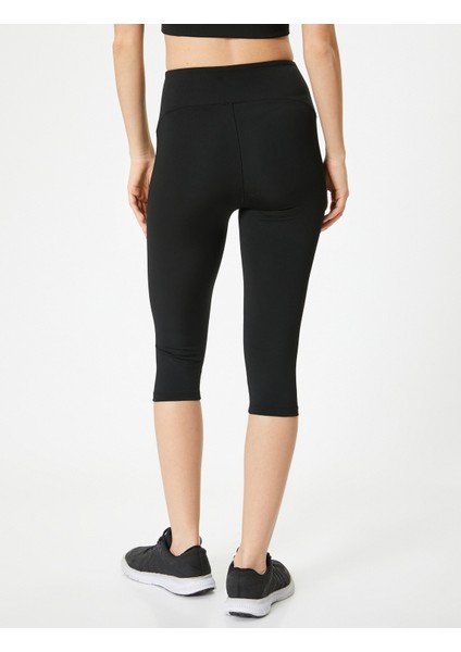 Kapri Tayt Yanları Çizgili Standart Bel Slim Fit