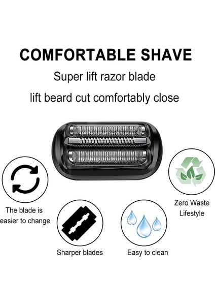 53B Braun Series 5, Tıraş Makineleri 5020S, 5018S Için Tıraş Makinesi Elek ve Kesici Parçası (Yurt Dışından) fırsatları