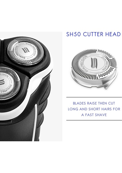 Philips Norelco Series 5000 Tıraş Makineleri Için 6'lı Paket SH50 Yedek Başlıklar (Yurt Dışından)