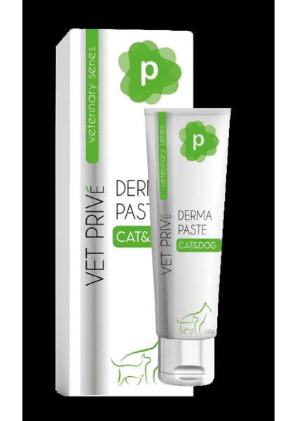 Vet Prive Derma Paste / Kedi ve Köpekler Için Deri Sağlığı Destekleyici Macun 100 gr