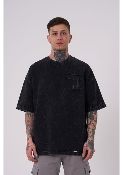Erkek Be Bold Be You Yıkmalı Oversize Asphalt Tişört fiyatları