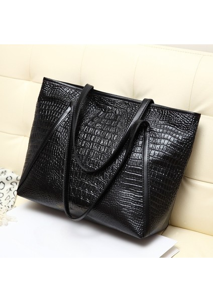 Kadın Çantası Yeni Stil Basit ve Çok Yönlü Timsah Deseni Kadınlar Için Moda Rahat El Omuz Çantası (Yurt Dışından) modelleri