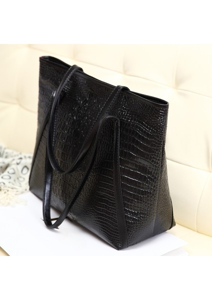 Kadın Çantası Yeni Stil Basit ve Çok Yönlü Timsah Deseni Kadınlar Için Moda Rahat El Omuz Çantası (Yurt Dışından) fırsatları