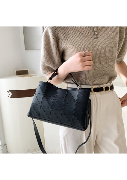 Elmas Kız Çocuk Çantası Trendy ve Batı Tarzı Omuz Koltuk Altı Çantası Moda Kova Crossbody Çanta Kadın Çantası (Yurt Dışından) fırsatları