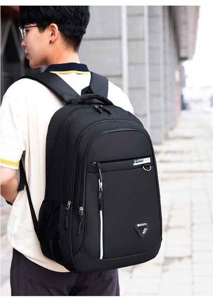 Büyük Kapasiteli Açık Hava Erkek Sırt Çantası Çok Katmanlı Rahat Seyahat Sıçramaya Dayanıklı Iş Bilgisayar Çantası Üniversite Öğrenci Çantası (Yurt Dışından) fırsatları