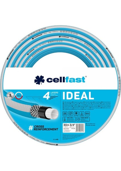 Ideal 4 Katmanlı Bahçe Sulama Hortumu 3/4" 30 M