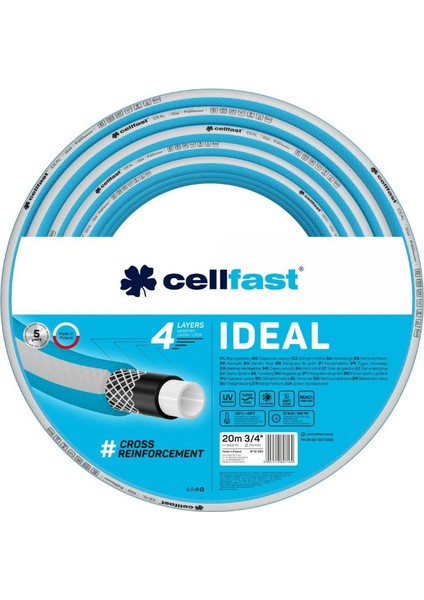 Ideal 4 Katmanlı Bahçe Sulama Hortumu 3/4" 20 M