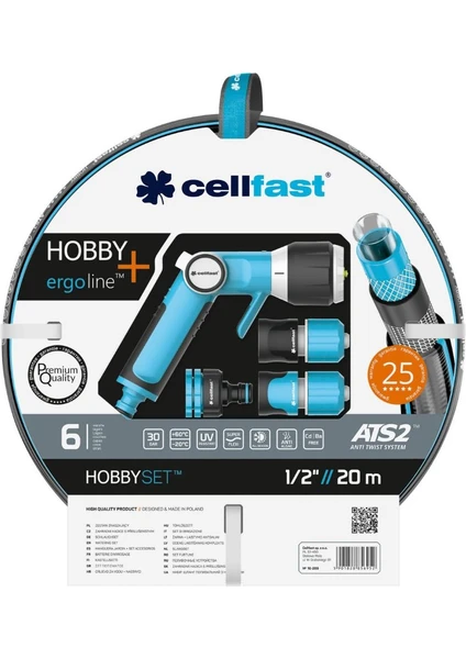 Hobby Bahçe Sulama Hortumu Seti 1/2" 20 M