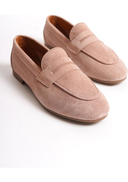 Kadın Süet Loafer & Babet PUDRA-MCMNG2103-PD