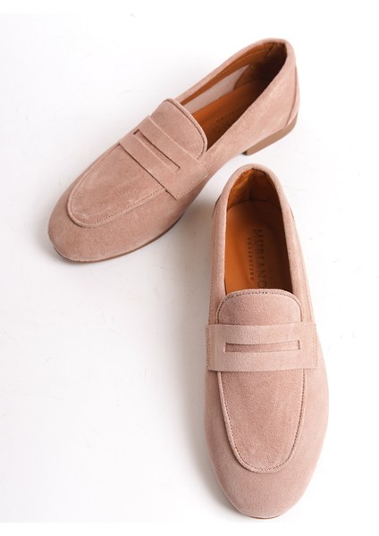Kadın Süet Loafer & Babet PUDRA-MCMNG2103-PD