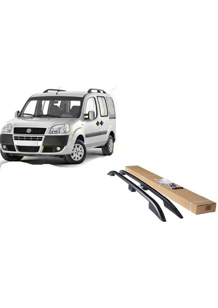 Fiat doblo tavan çıtası port bagaj taşıyıcı siyah 2001 / 2010