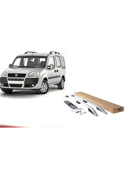 Fiat doblo tavan çıtası port bagaj taşıyıcı gri 2001 / 2010