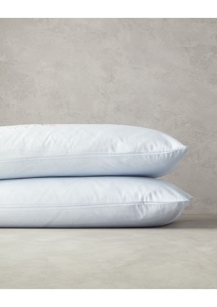 Mystic Rose Kombin Pamuklu Bağcıklı 2'li Yastık Kılıfı 50X70 cm Mavi fiyatları