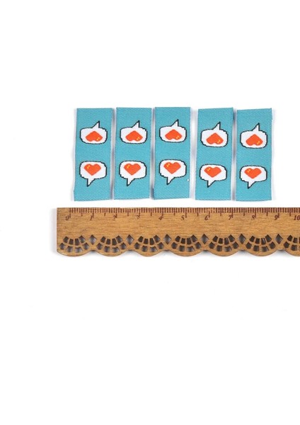 50 Adet 2 Stil Olorful Sevimli Mesaj Desen Nakış Etiketleri Dikiş Konfeksiyon Etiket Giysileri El Yapımı Dıy Bayrak Çantaları Giyim Etiketleri El Sanatları (Yurt Dışından)