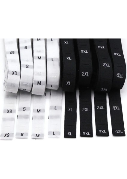 Beyaz S Tarzı Siyah Beyaz Boyut Etiketleri Xs-5xl Boyut Işareti Giyim Etiketleri Giysiler Için Pamuk Etikett-Shirt Kumaş Dikiş El Sanatları Konfeksiyon Aksesuarları (Yurt Dışından) fiyatları