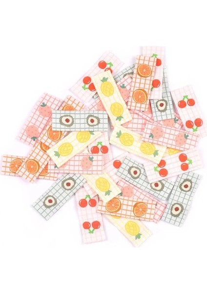 No.4 Tarzı Meyve Nakış Kirazavokado Etiketleri Dikiş Aksesuarları Yıkanabilir Bakım Çantaları Giysi El Yapımı El Sanatları Konfeksiyon Etiketleri (Yurt Dışından) fırsatları