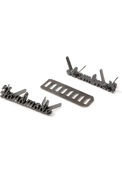 No.3 Tarzı 5 Takım El Yapımı Mektup Metal Etiketler Etiketi Dıy Zanaat El Yapımı Dikiş Dekorasyon Etiketleri Etiketleri Kot Ayakkabı Çanta El Yapımı Etiketleri (Yurt Dışından)