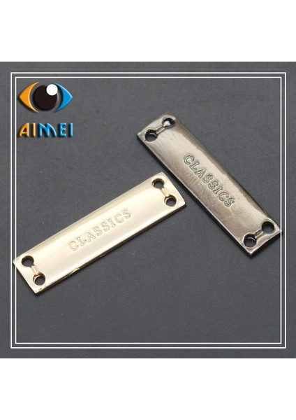 Altın Tarzı Lot Cla El Yapımı Metal Logo Etiketleri El Yapımı Giyim Metal Etiketi Shoese Özel Metal Logo Etiketi (Yurt Dışından) modelleri