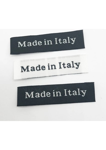 Fransa Siyah 100PCS Tarzı Italya'da Yapılan Giyim Etiketleri Konfeksiyon El Yapımı Zakka Etiketi El Yapımı Dokuma Etiket El Işi Aksesuarları Için Özel Dikiş Etiketleri (Yurt Dışından) indirimleri