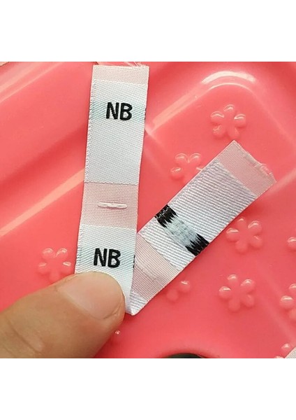 Not Stili Beyaz Polyester Kumaş Beden Etiketi Bebek Giyim Dokuma Etiketleri Nb (Yurt Dışından)