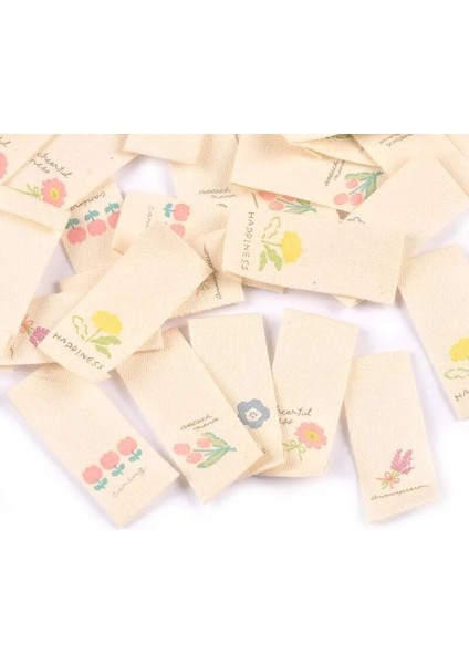 No.6 Tarzı Çiçek Baskılı Yıkanabilir Brige Etiketleri Dikiş Aksesuarları Bakım Çantaları Giysi Etiketi El Yapımı El Sanatları Malzemeleri 1.6x3.8cm (Yurt Dışından) fırsatları