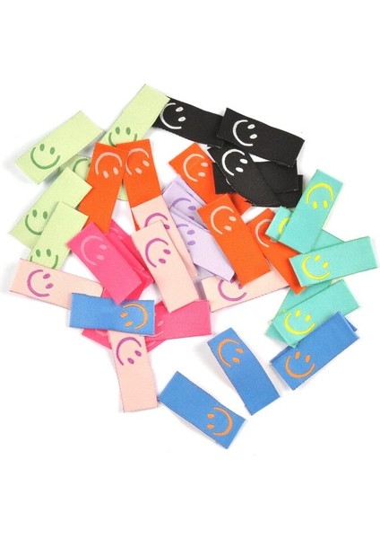 No.7 Tarzı Karışık Gülümseme Nakış Etiketleri Dikiş Giysileri Dıy Bayrak Etiketi Bakım Çantaları Giyim Etiketleri Konfeksiyon El Sanatları El Yapımı Aksesuar (Yurt Dışından) modelleri