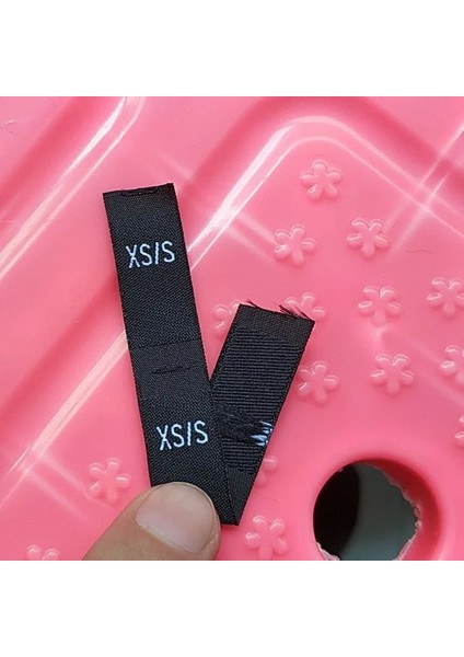 Xs-S Stili Siyahbeyaz Şam Polyester Kumaş Çift Boyutlu Etiket Giyim Etiketleri Xsxlxl 3xl+ (Yurt Dışından)