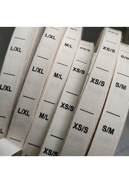 Makine Öğrenimi Stili Doğal Pamuk Boyutları Şerit Kumaş Çift Baskı Boyutu Etiketi Oft Giyim Etiketleri Xxs Xm ml Lxl Xlxl (Yurt Dışından)