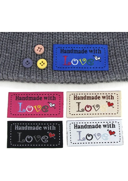 Beyaz Stil El Yapımı Etiket Giyim Etiketleri Giysiler Için Aşk Etiketi ile El Yapımı Örme Şapka Çantaları Dikiş Aksesuarları 50*25 mm (Yurt Dışından) fiyatları