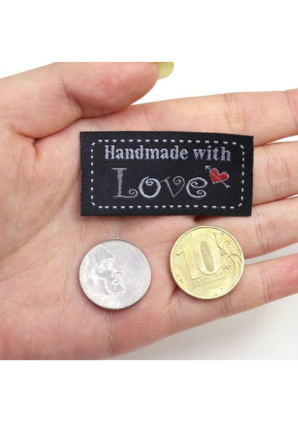 Beyaz Stil El Yapımı Etiket Giyim Etiketleri Giysiler Için Aşk Etiketi ile El Yapımı Örme Şapka Çantaları Dikiş Aksesuarları 50*25 mm (Yurt Dışından) indirimleri