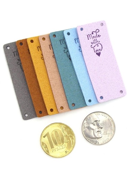 No.9 Tarzı El Yapımı Aşk Etiketleri Etiketleri Şapkalar Örme El Yapımı Deri Etiket Dikiş Etiketleri Dekoratif Giysiler Hediyeler Çanta 2*5cm (Yurt Dışından) fırsatları