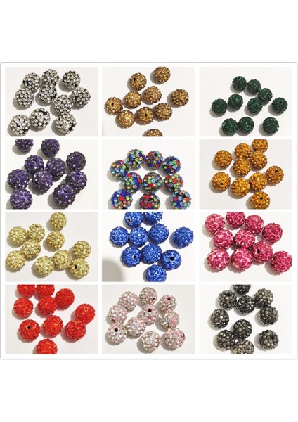 Fuşya Tarzı 12MM 20 Adet Bedava G! Rhinestone Spacer Boncuk Yuvarlak Iğne Işi Aksesuarları Takı Yapımı Için Li Dıy Boncuklar (Yurt Dışından)