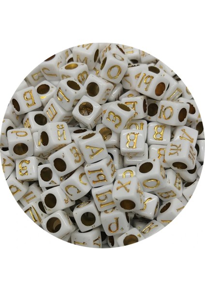 No.13 Tarzı Xed Akrilik Rus Mektup Boncuk Takı Yapımı Için Gevşek Spacer Boncuk Dıy El Yapımı Bilezik Kolye (Yurt Dışından)