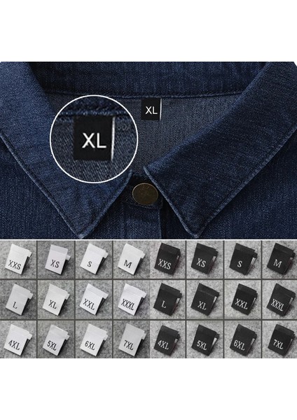 No.12 Tarzı Lothes Beden Etiketleri Katlanmış Kumaş Etiketleri Genel Dokuma Beden Markası Pratik Giysi Çantalar Için Beden Etiketleri Ayakkabı Aksesuarlar (Yurt Dışından) fırsatları