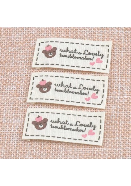 Güzel Stok Giyim Etiketi Etiketleri Bej Dokuma Giyim Için Etiketleme Etiketleri Ayakkabı Çanta Yıkanabilir Giysi Etiketleri 20X (Yurt Dışından)