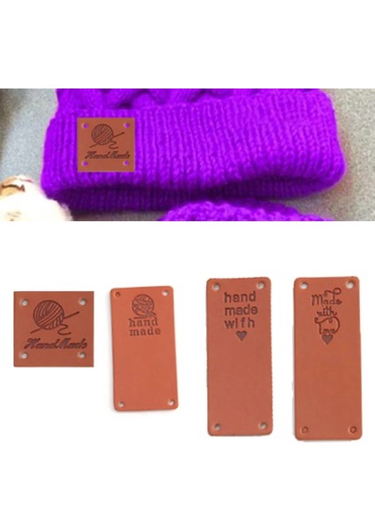No.4 Tarzı Kahverengi Dikdörtgen Pu Deri Etiket Etiketleri Aşk ile El Yapımı Etiketi Dıy Örme Çanta Dikmek Etiket Aksesuarları Konfeksiyon Kaynağı (Yurt Dışından) fiyatları