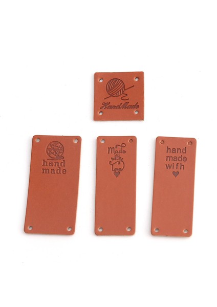 No.4 Tarzı Kahverengi Dikdörtgen Pu Deri Etiket Etiketleri Aşk ile El Yapımı Etiketi Dıy Örme Çanta Dikmek Etiket Aksesuarları Konfeksiyon Kaynağı (Yurt Dışından) modelleri