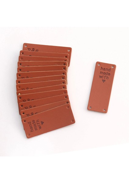 No.4 Tarzı Kahverengi Dikdörtgen Pu Deri Etiket Etiketleri Aşk ile El Yapımı Etiketi Dıy Örme Çanta Dikmek Etiket Aksesuarları Konfeksiyon Kaynağı (Yurt Dışından) fırsatları