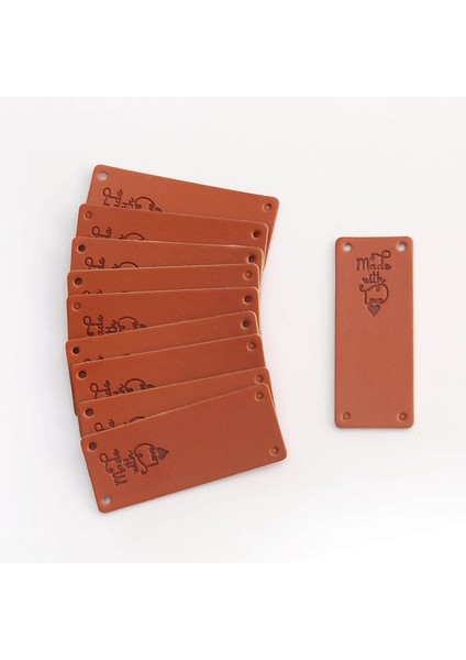 No.4 Tarzı Kahverengi Dikdörtgen Pu Deri Etiket Etiketleri Aşk ile El Yapımı Etiketi Dıy Örme Çanta Dikmek Etiket Aksesuarları Konfeksiyon Kaynağı (Yurt Dışından) indirimleri