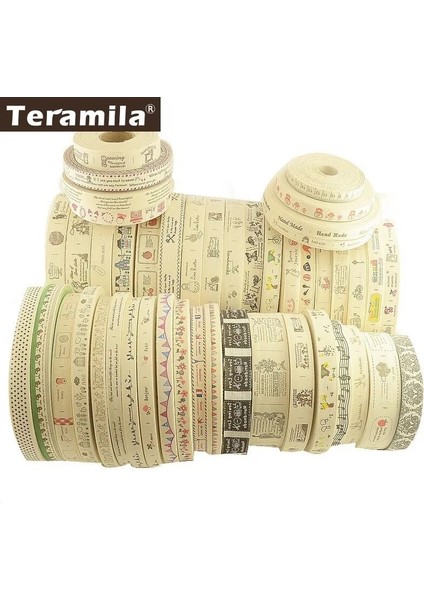 Antik Çinko Tarzı Teramila Kumaş Pamuk Etiket Şeritler El Yapımı Konfeksiyon Dıy Dikiş El Sanatları Çocuk Bezi Aksesuarları 2cm.5cm Genişlik 2mlot (Yurt Dışından) indirimleri